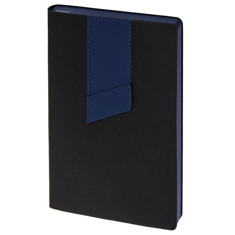 Ежедневник Bookmark, недатированный, черный с синим арт.21180.34
