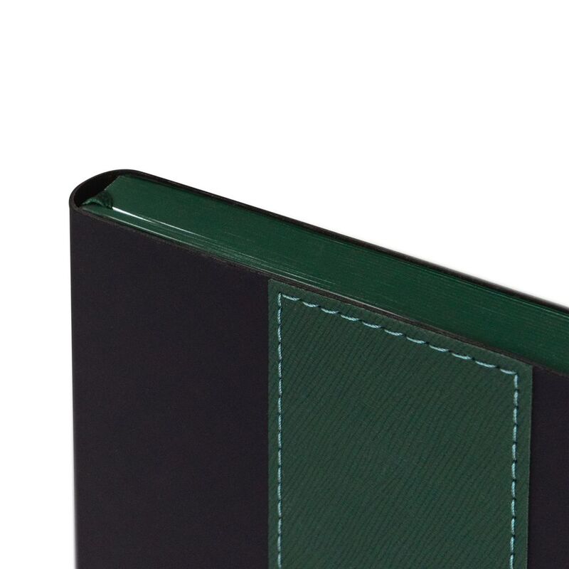 Ежедневник Bookmark, недатированный, черный с зеленым арт.21180.39