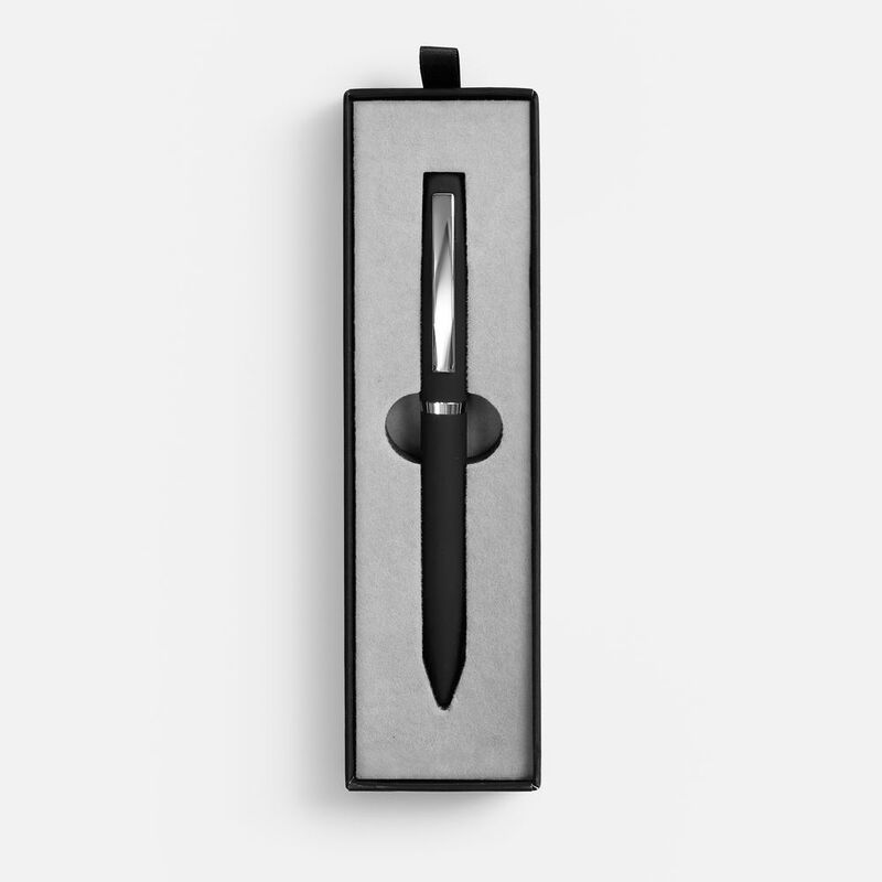 Ручка шариковая Bolt Soft Touch в футляре, черная арт.21072.30