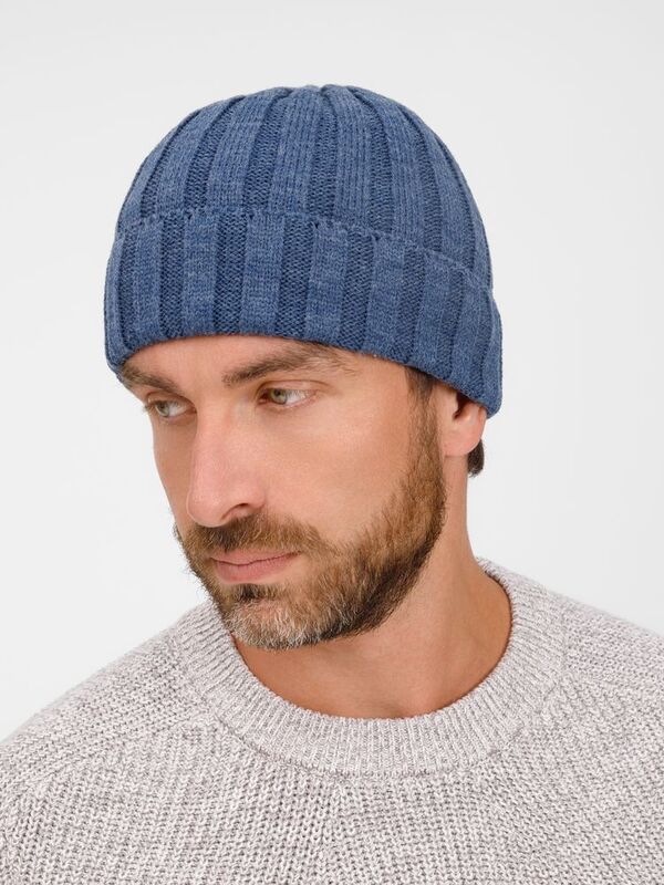 Шапка Metelitsa, синий меланж (джинс) арт.19242.45