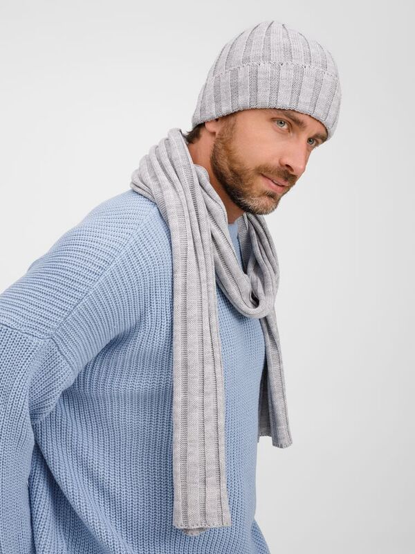 Шарф Metelitsa, серебристо-серый меланж арт.19243.31