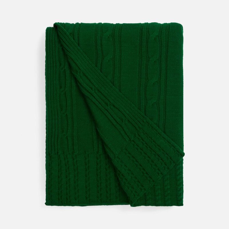 Плед Remitti, глубокий зеленый арт.19246.93