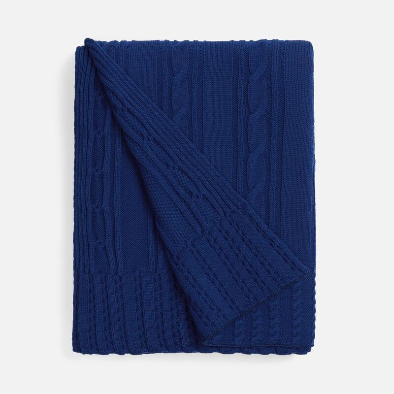 Плед Remitti, темно-синий (кобальт) арт.19246.46