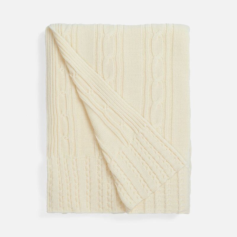 Плед Remitti, белый (молочный) арт.19246.61