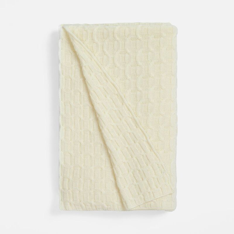 Плед Braidera, белый (молочный) арт.19247.61