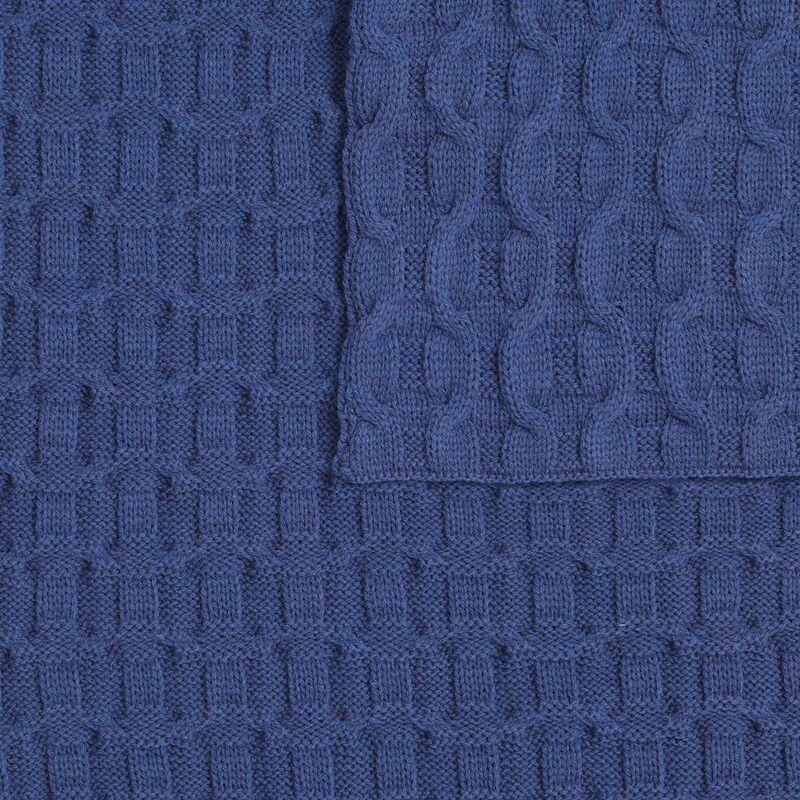 Плед Braidera, синий (черника) арт.19247.47