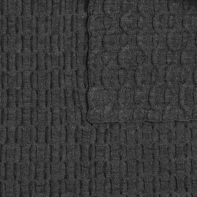 Плед Braidera, темно-серый меланж (асфальт) арт.19247.33