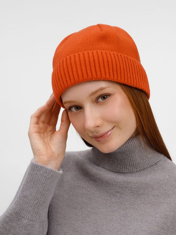 Шапка ComFleece, темно-оранжевая (кирпичная) арт.19249.20