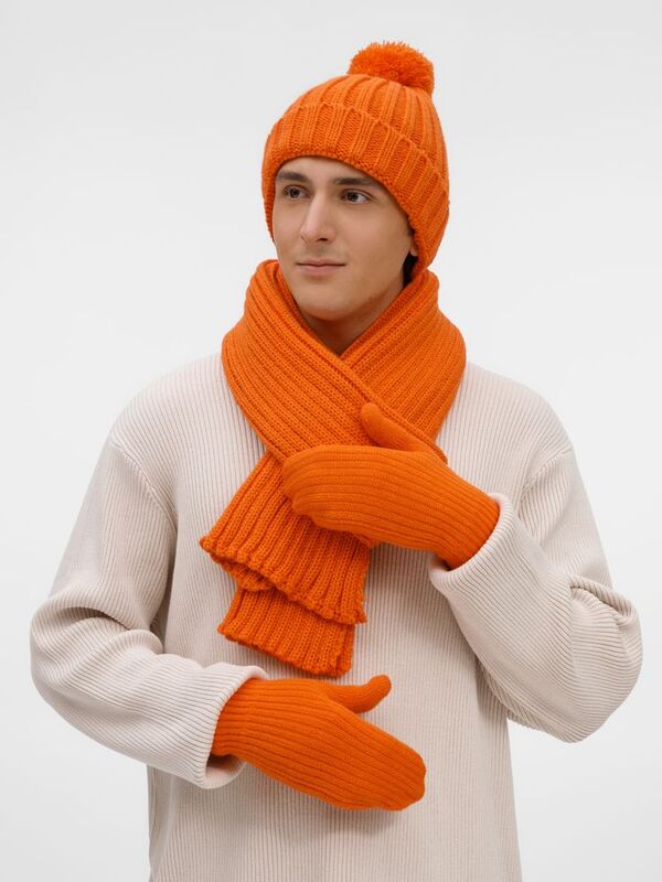 Шапка HappyGo, оранжевая арт.28897.20
