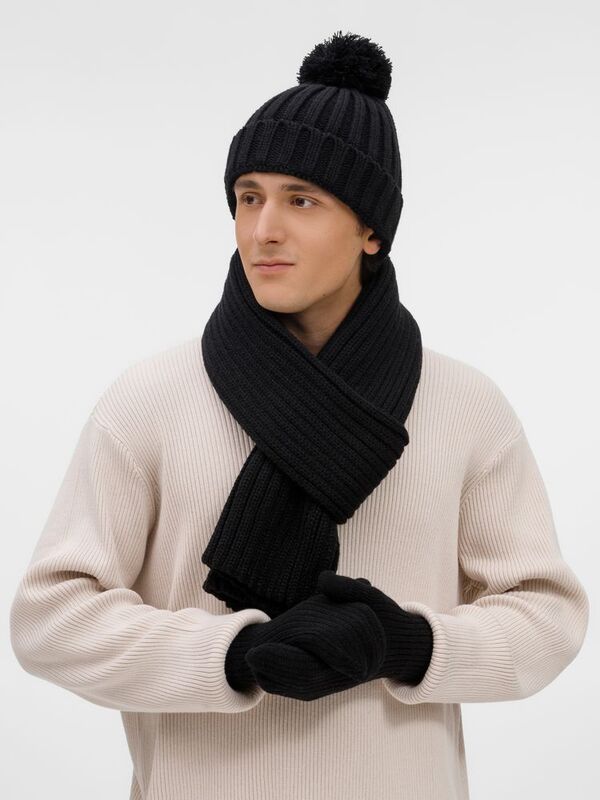 Варежки HappyGo, черные арт.28901.30