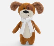 Мягкая игрушка Beastie Toys, собачка с белым шарфом арт.19989.01