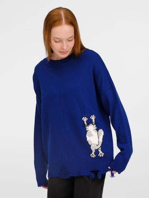 Джемпер Sharpick, темно-синий (кобальт) арт.19251.46