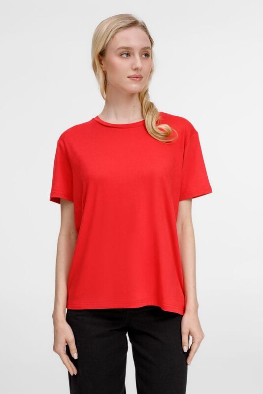 Футболка унисекс Senti, красная арт.20185.50