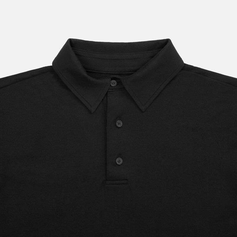 Рубашка поло унисекс Senti, черная арт.20186.30