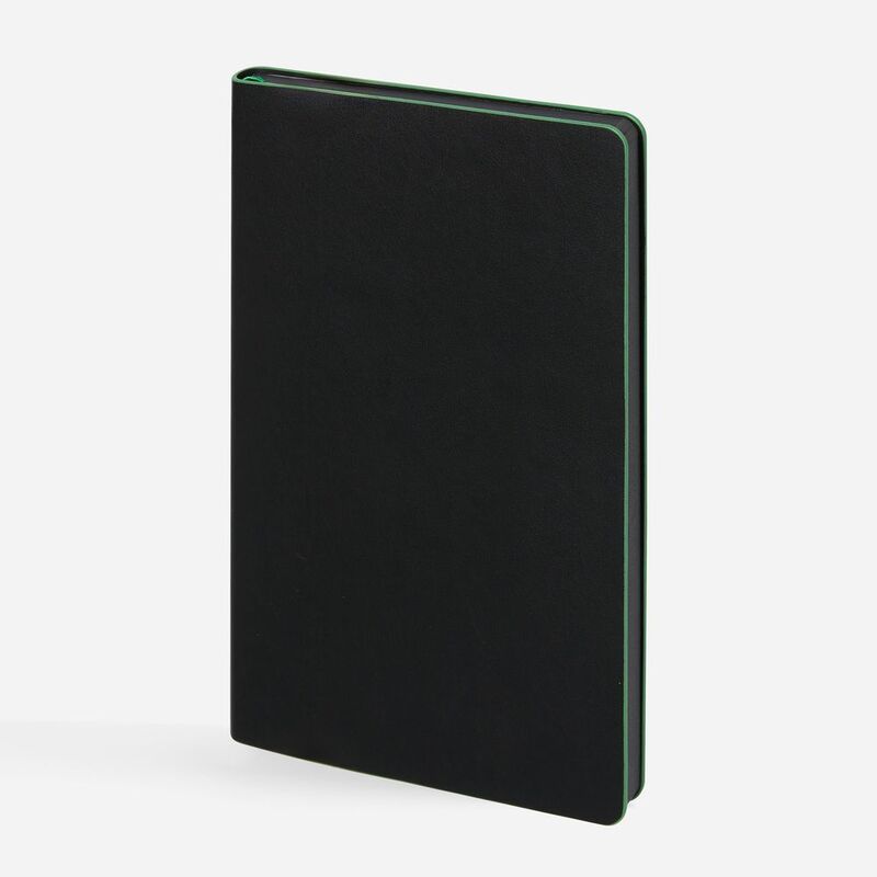 Ежедневник Trait, недатированный, черный с зеленым арт.14097.39