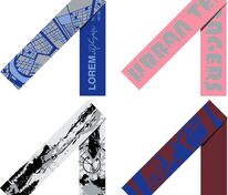 Шарф Tricksy Classic Net, XXL на заказ, полушерсть арт.18474.02