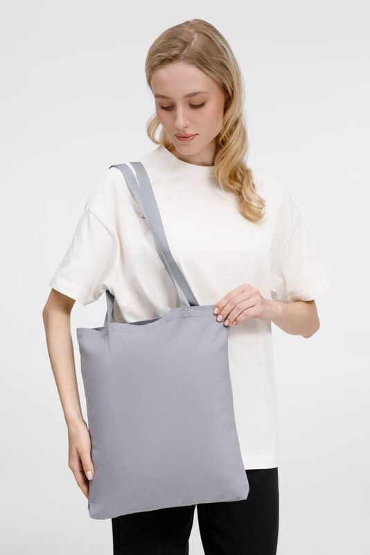 Шопер B4, серый с серыми ручками арт.19214.10