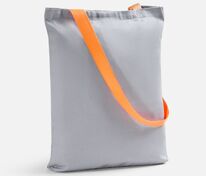 Шопер B4, серый с оранжевыми ручками арт.19214.11