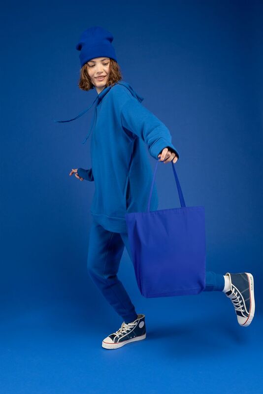 Шопер B5, синий с синими ручками арт.19215.40