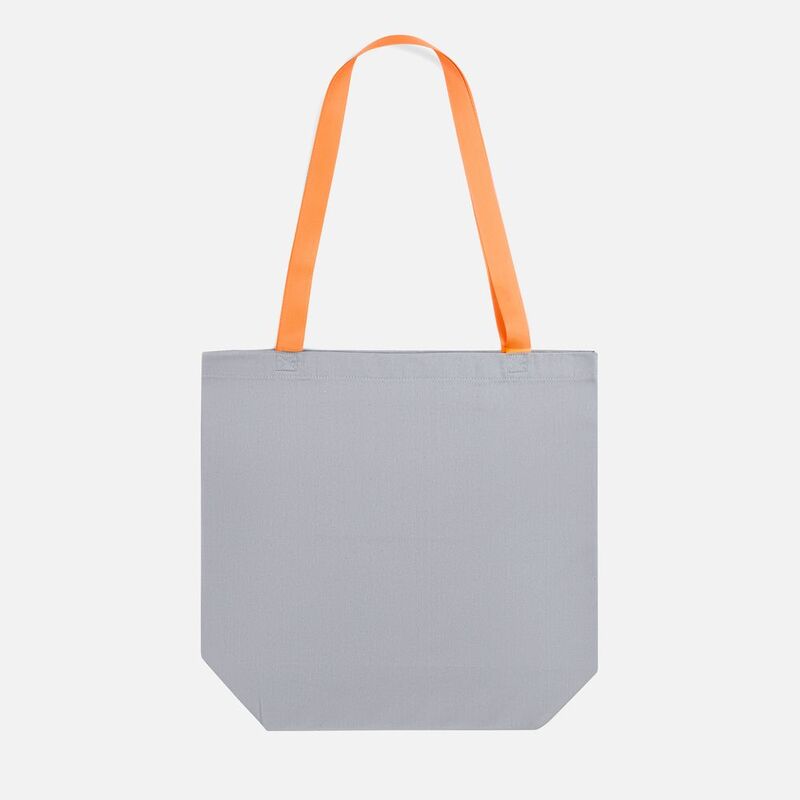 Шопер B5, серый с оранжевыми ручками арт.19215.11