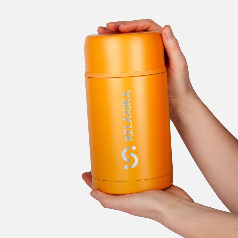 Термос для еды Relaxika 1000, желтый арт.15476.80
