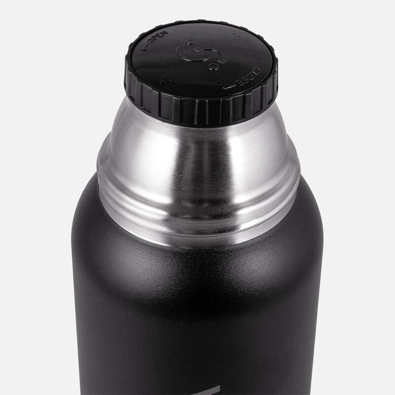 Термос Relaxika 1000 со стикерпаком, черный арт.18447.30