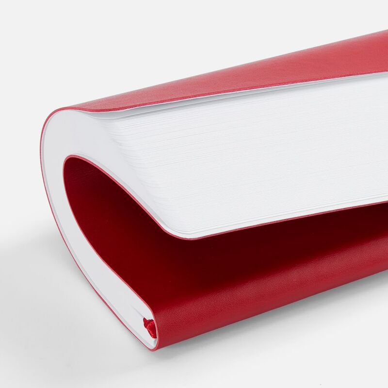 Ежедневник Waltz, недатированный, красный арт.23878.50