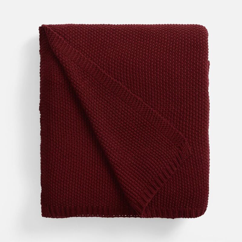 Плед Longview, темно-красный (винный) арт.15743.56