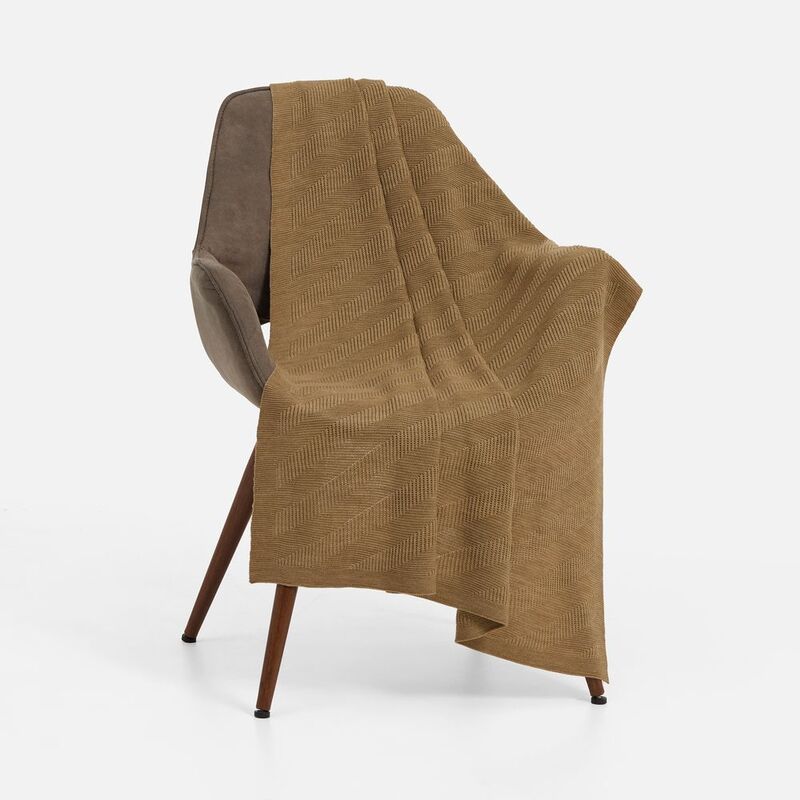 Плед Locus Solus, коричнево-бежевый меланж арт.16749.67