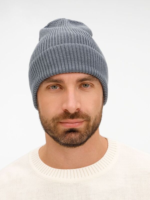 Шапка Nobilis Mono, серая (стальная) арт.19909.27