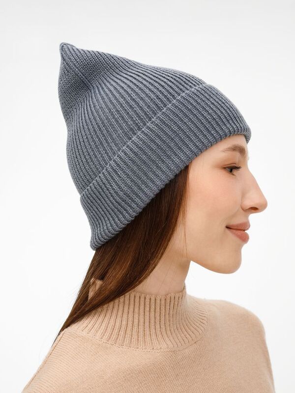 Шапка Nobilis Mono, серая (стальная) арт.19909.27