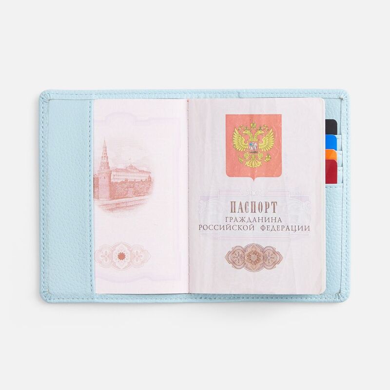 Обложка для паспорта Unison, голубая арт.22107.14