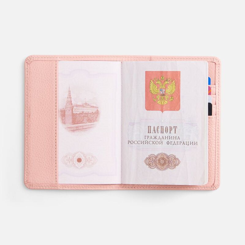 Обложка для паспорта Unison, розовая арт.22107.15