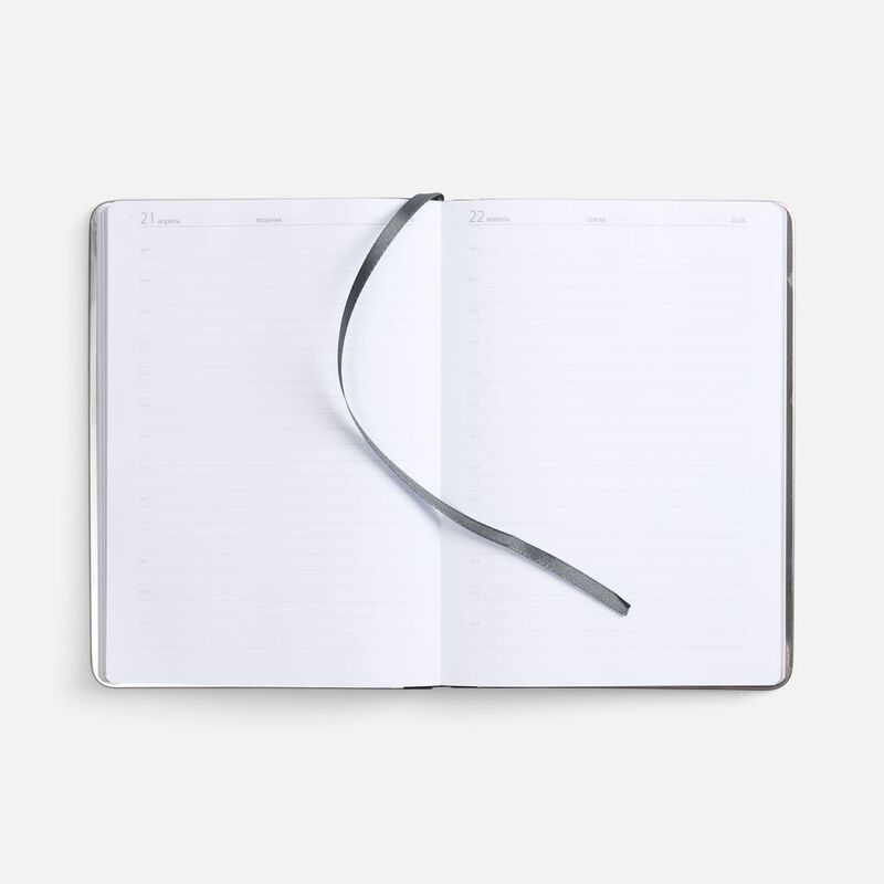 Ежедневник Metal Frame на заказ, датированный, серый арт.18859.10