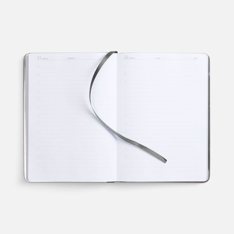 Ежедневник Metal Frame на заказ, датированный, темно-серый арт.18859.11