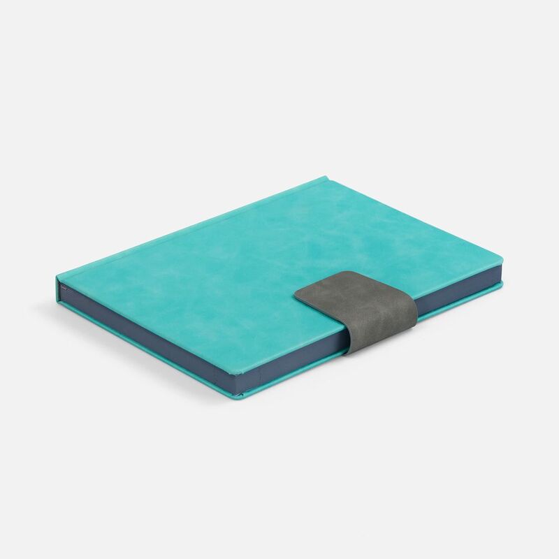 Ежедневник Grande Strap на заказ, датированный, бирюзовый арт.18860.49