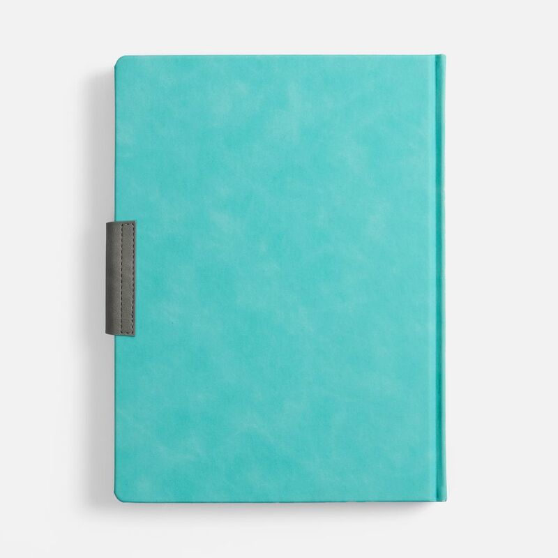 Ежедневник Grande Strap на заказ, датированный, бирюзовый арт.18860.49
