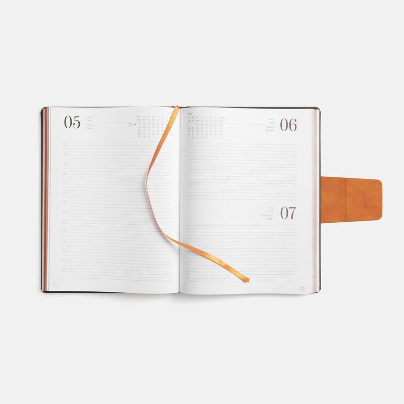 Ежедневник Grande Strap на заказ, датированный, серый арт.18860.12