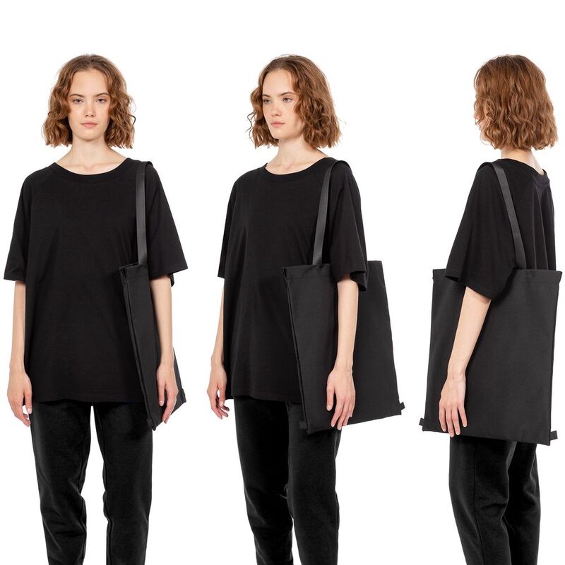 Шопер B3, черный с черными ручками арт.19216.30