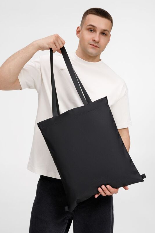 Шопер B3, черный с черными ручками арт.19216.30