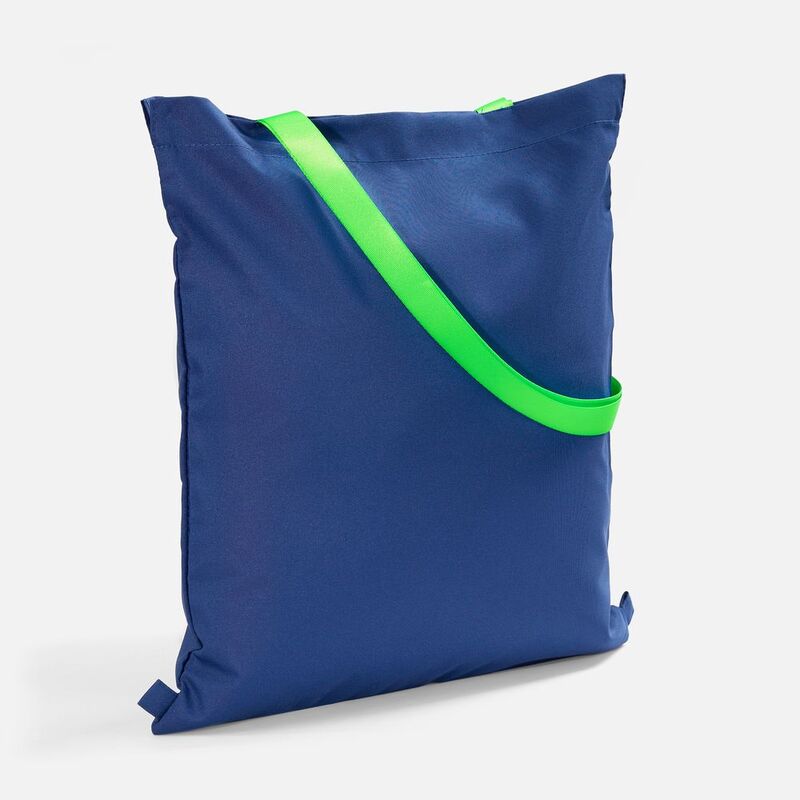 Шопер B3, синий с зелеными ручками арт.19216.41