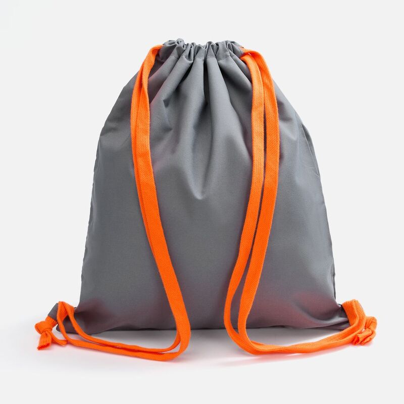 Рюкзак B3, серый с оранжевыми лямками арт.19217.11