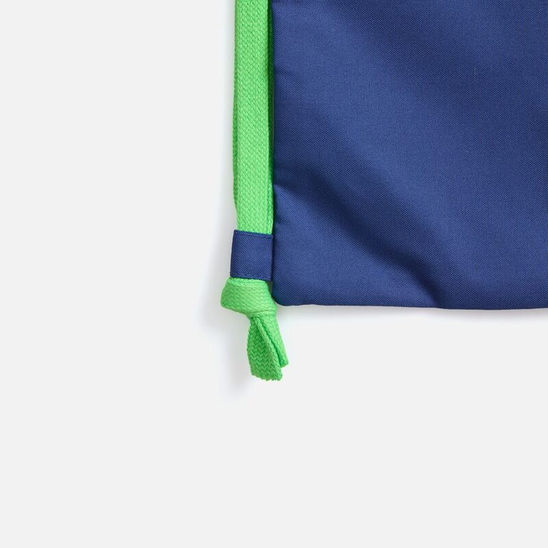 Рюкзак B3, синий с зелеными лямками арт.19217.41