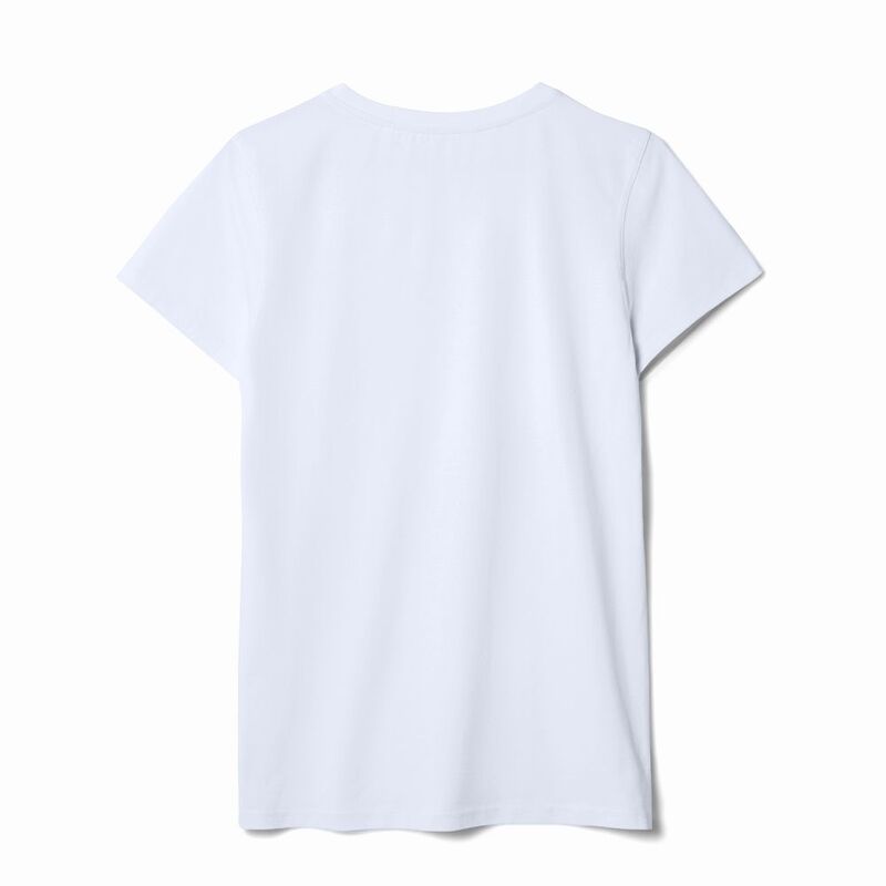 Футболка женская T-bolka Stretch Lady, белая (холодный оттенок) арт.1891.61