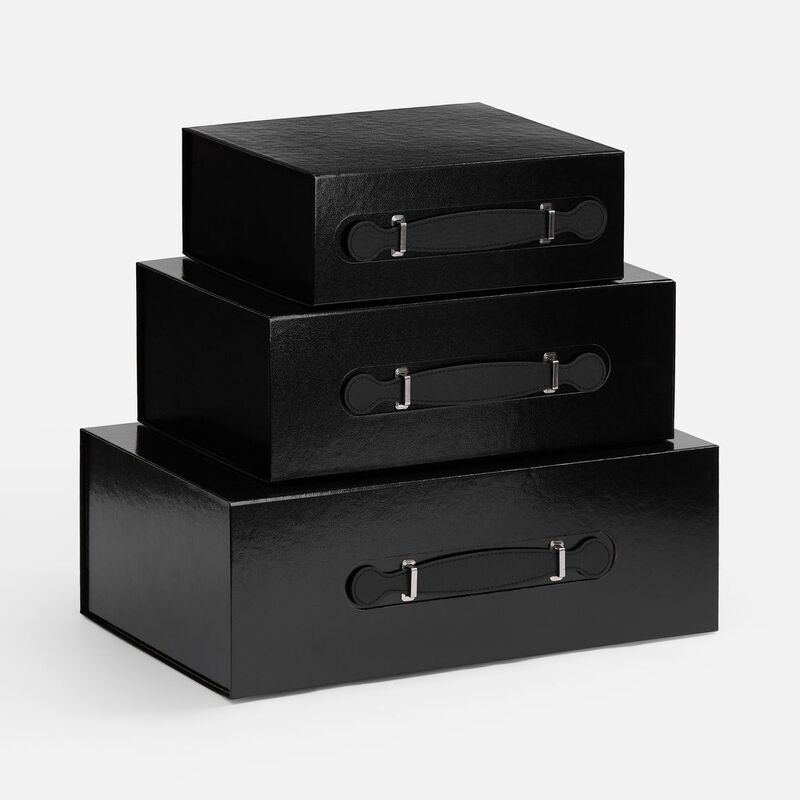 Коробка складная Holdfold, M, черная арт.25003.30