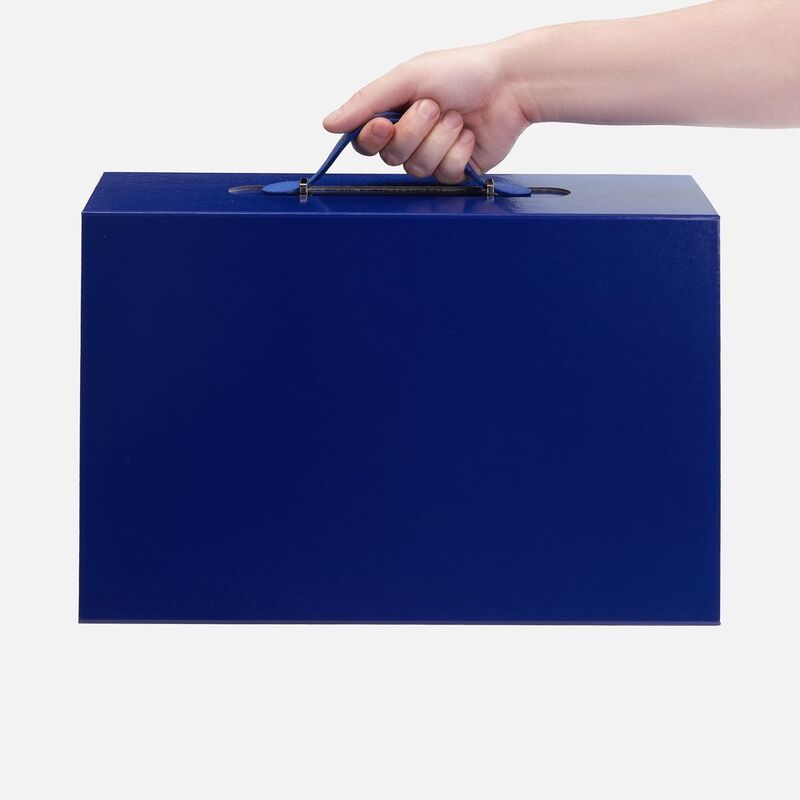 Коробка складная Holdfold, L, синяя арт.25004.40