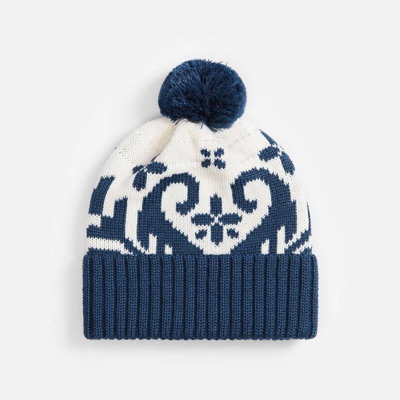 Шапка Wintertude, синяя с белым арт.21284.46