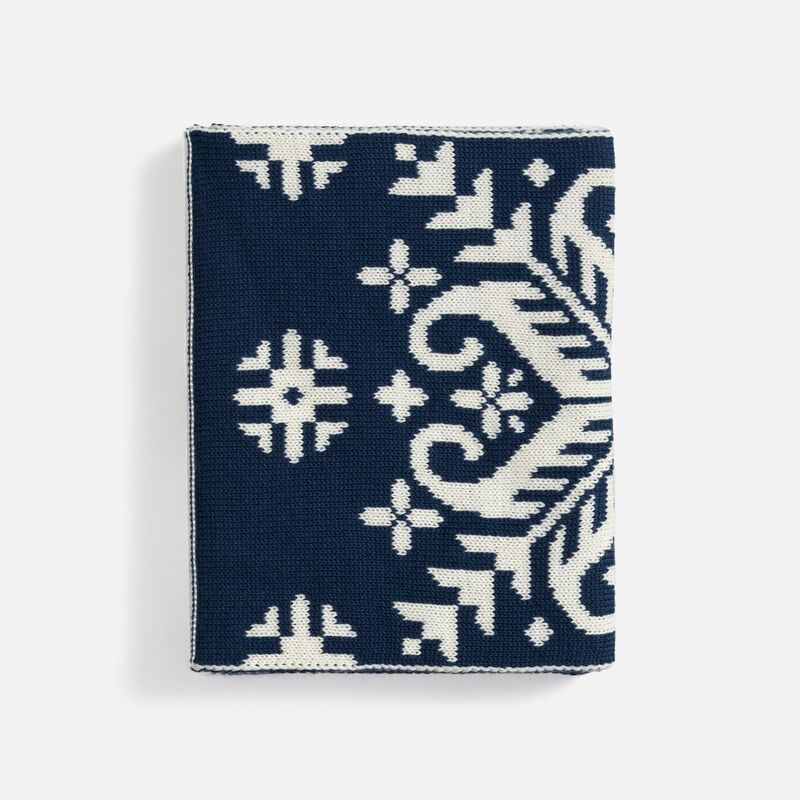 Шарф Wintertude M, синий с белым арт.21285.46