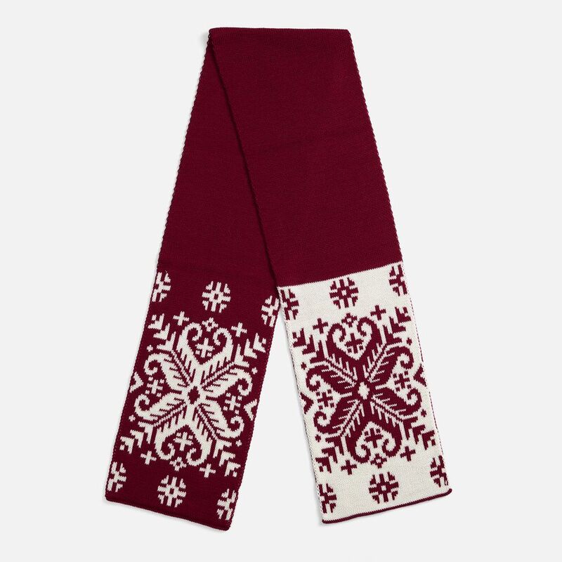 Шарф Wintertude M, красный с белым арт.21285.56