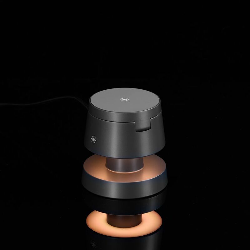 Станция беспроводной зарядки с подсветкой Lume, серая арт.18394.10